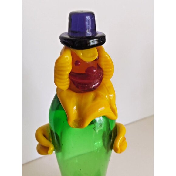 Murano Italy Multi Color Glass Circus Clowns Set of 2 - Picture 10 of 15